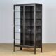 Polished iron medical cabinet, 1930s