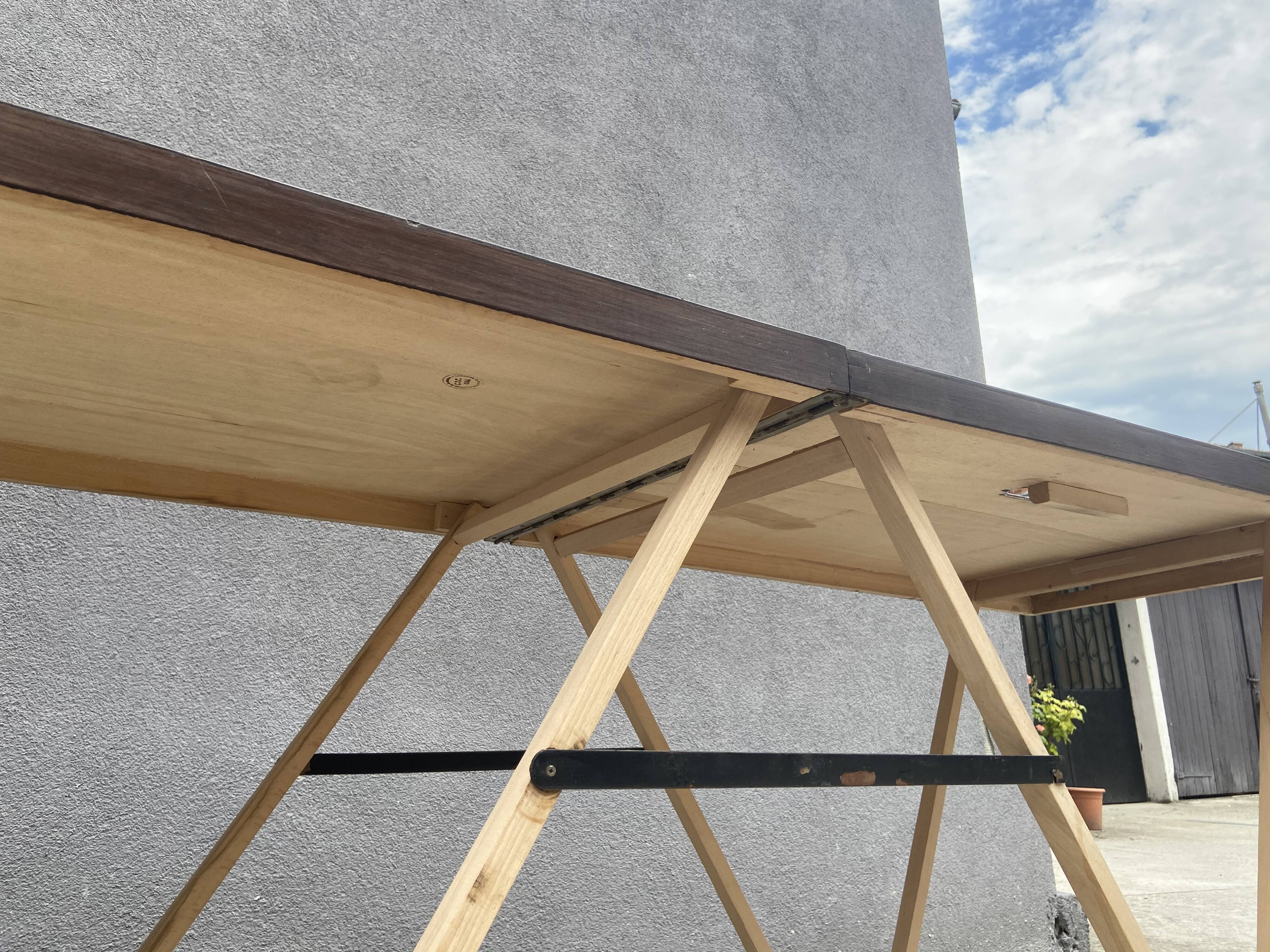 Wooden upholstery table
