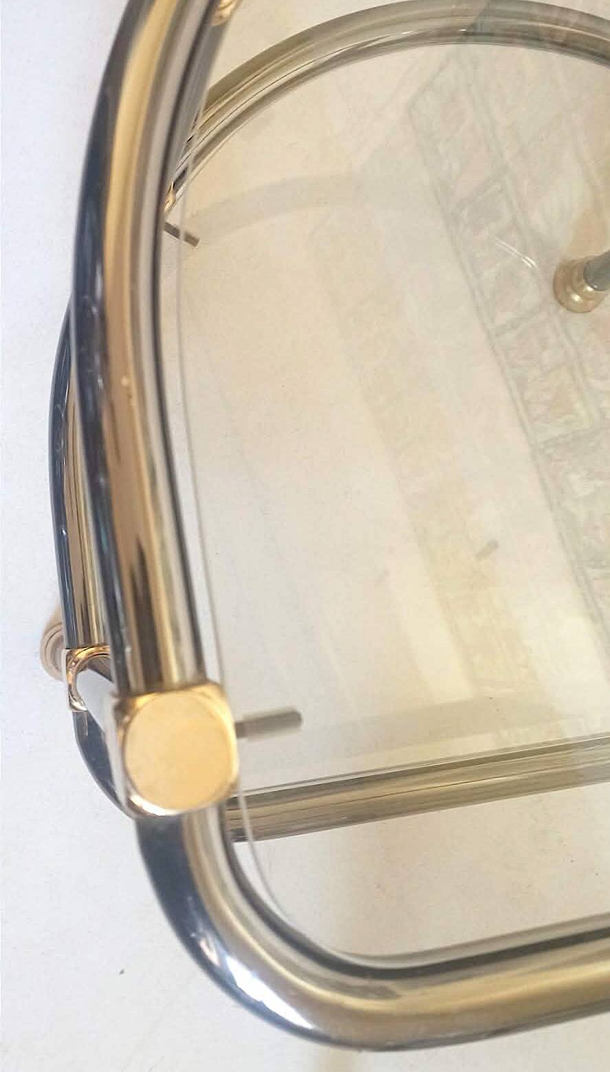 Pair of semi-circular coffee tables, 1970s