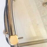 Pair of semi-circular coffee tables, 1970s