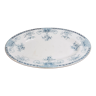 Oval serving dish in Longwy earthenware "Fontainebleau"