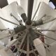 1960s glass slat chandelier