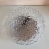 Round ceiling lamp in bulled glass / vintage 60s/70s