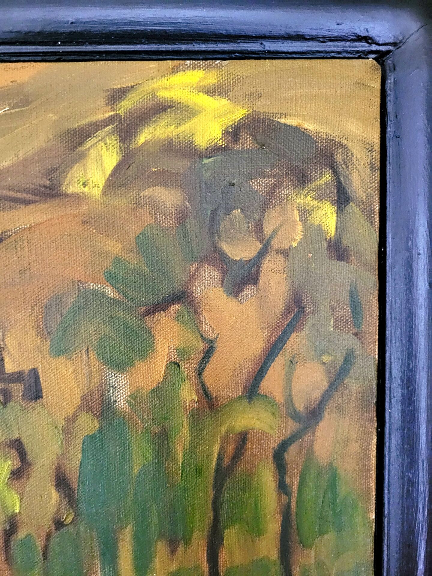Tableau Oil on canvas Expressionism Catherine Jones-Davies "Pigeon"