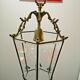 Old lantern vestibule bronze style Louis XVI glasses beveled 6-sided