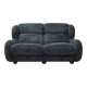 Navy blue velour sofa, Italian design, 1970s, production: Italy