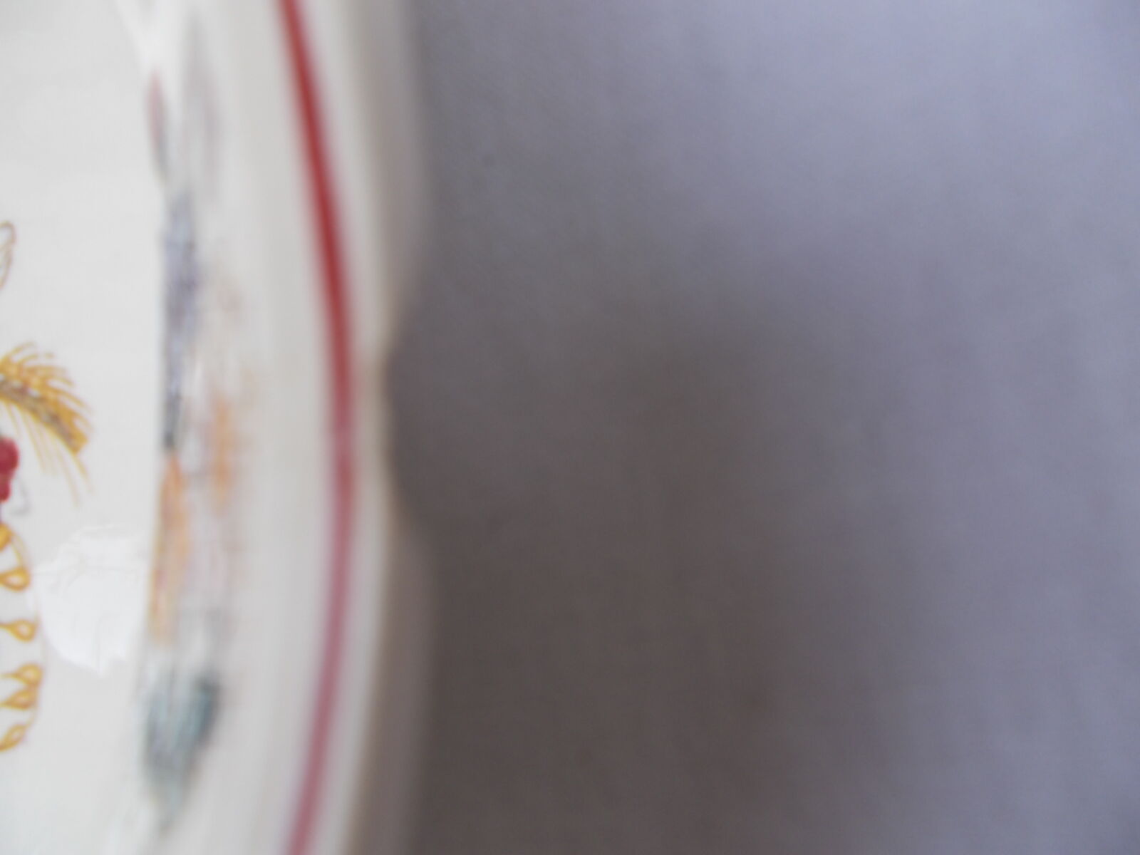 Lot de 5 assiettes plates Sarreguemines modèles Agreste
