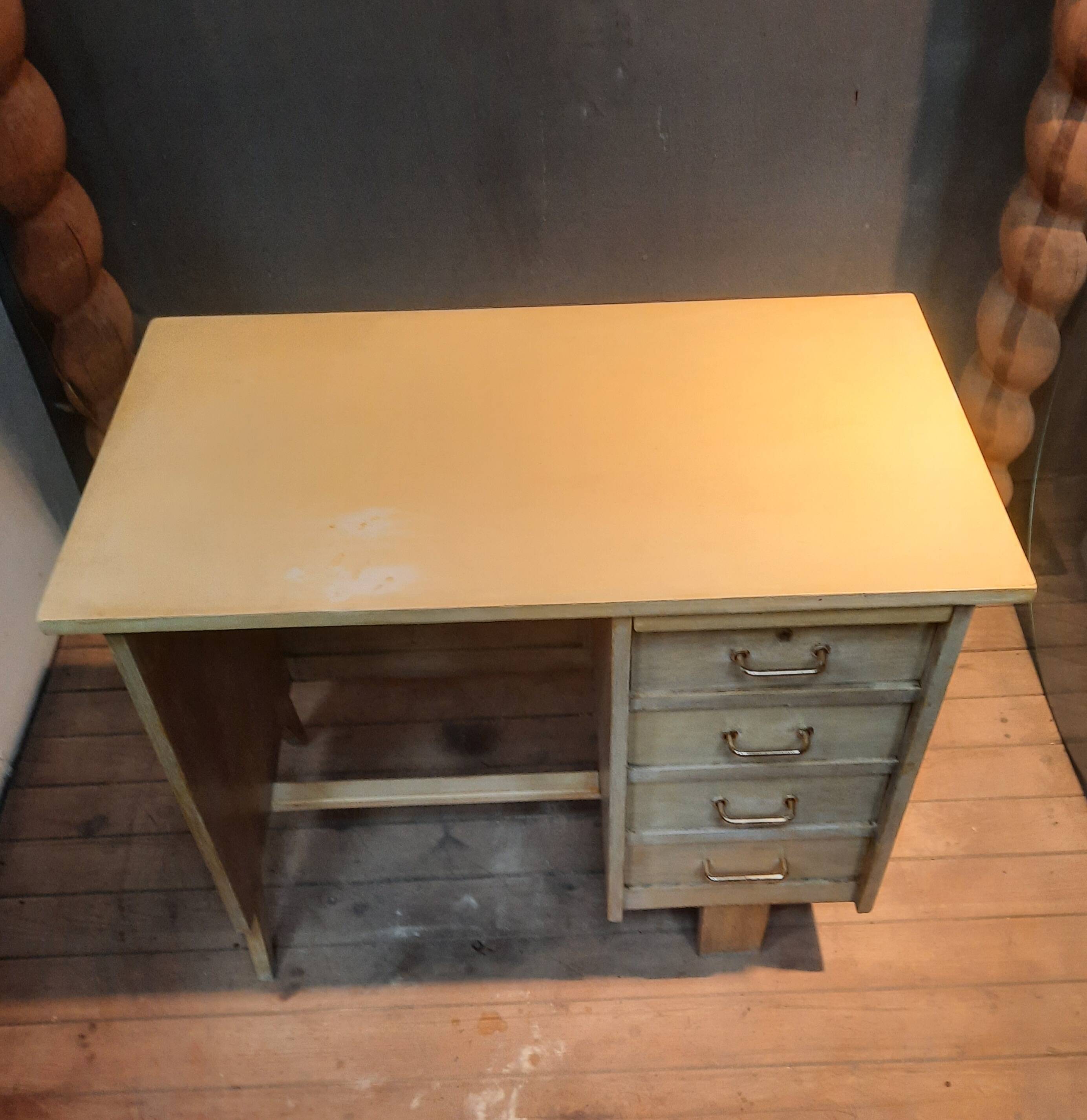 1950s single-pedestal desk