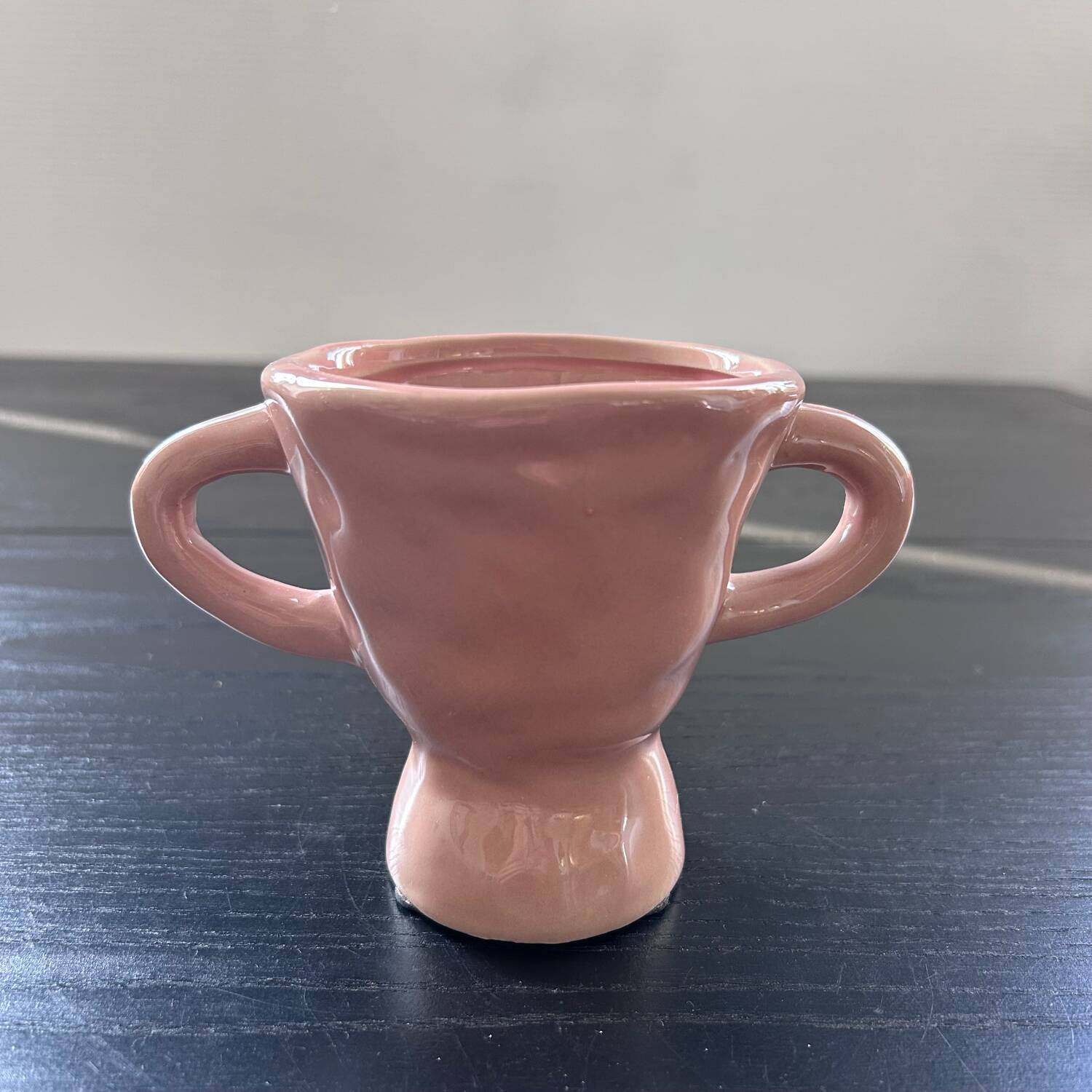 Pink handmade vase