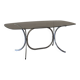 Table à manger verre fumé 1970