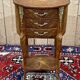3-drawer side table in rosewood and oak, 1970s Louis XV style work