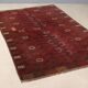 Ancient Asian wool rug, hand-knotted, 82 x 51 in.
