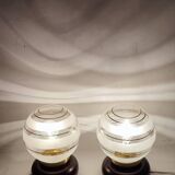 Par de lámparas de mesa. España, 1970s.