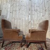 Pair of Louis XVI style armchairs