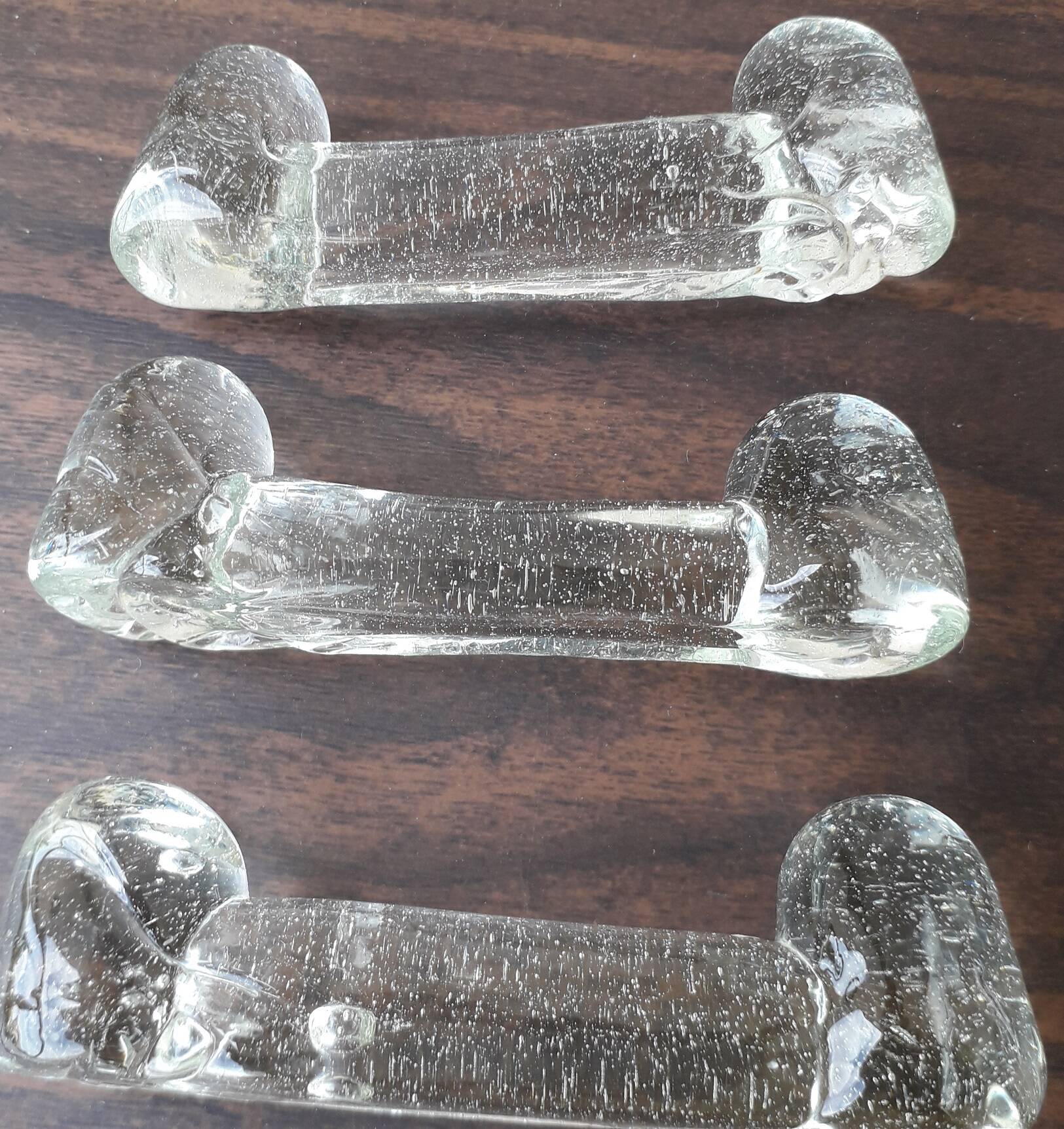 6 bubble glass knife rests