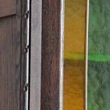 China buffet stained glass Art Nouveau 1900 vintage