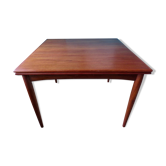Square table in teak with extensions. Denmark 1960