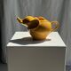 Théière éléphant vintage jaune
