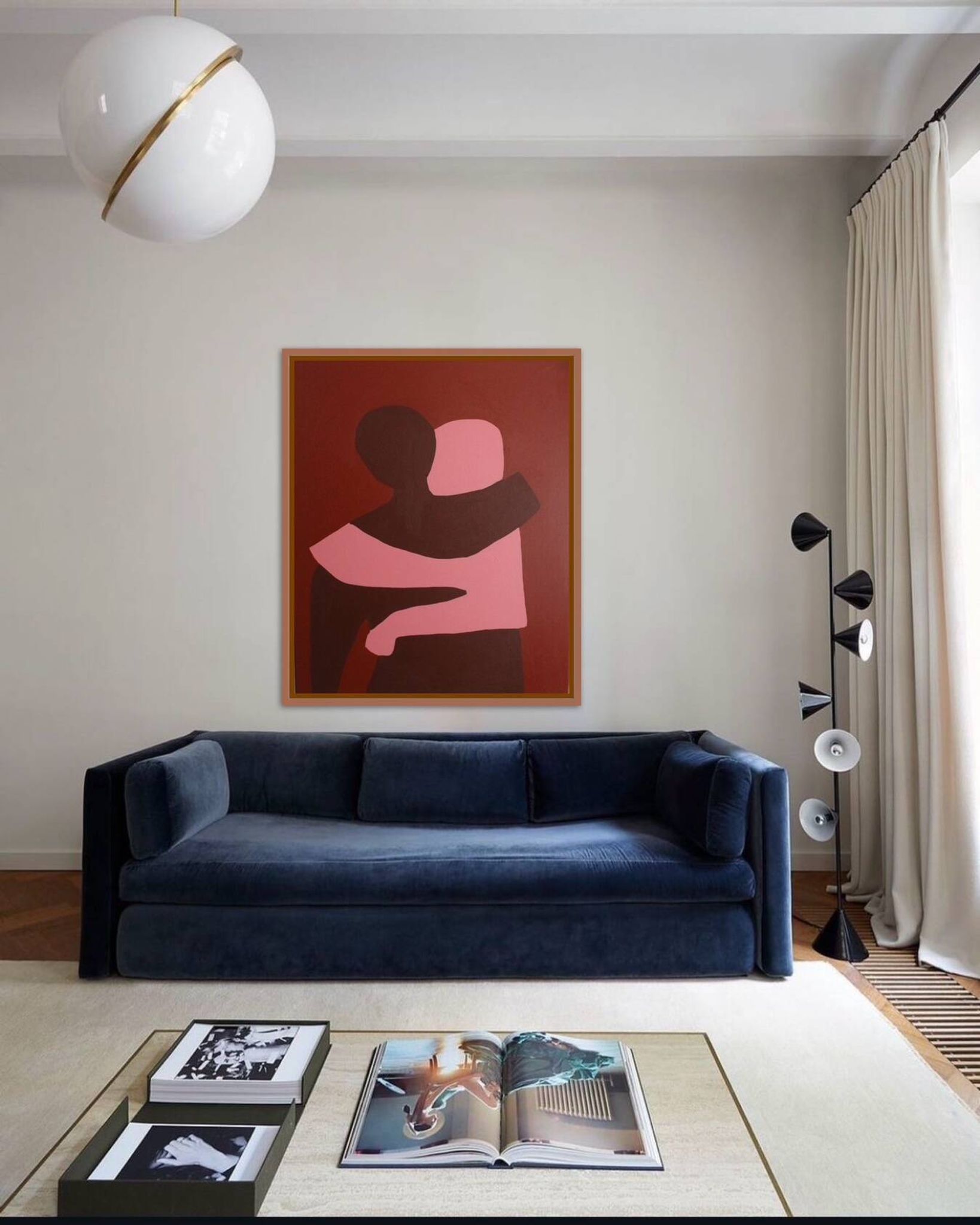 Painting on stretched canvas "can i hold you" 100x81cm