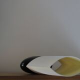 70's ceramic lamp, draped effect base