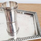 Silver and crystal liquor service