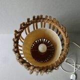 Rattan lamp from the 60s