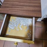 Mahogany bedside table