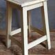 Wooden workshop stool with old patina