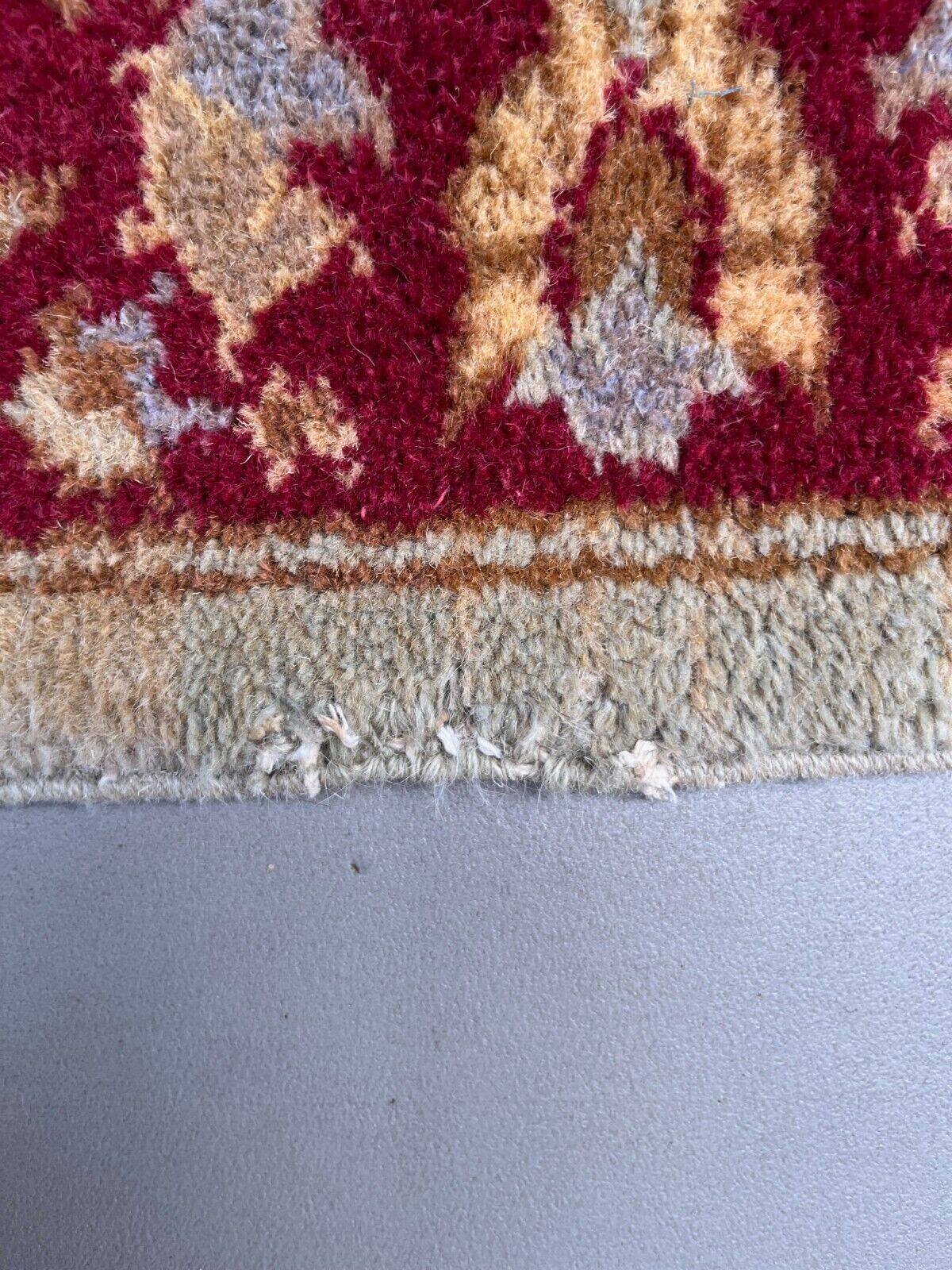 Very long tribal runner 440x82 cm tribal rug, beige, blue, vintage 2506