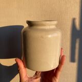White sandstone pot without its cap