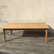 Table basse vintage 1970 en érable massif