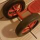 Trottinette pliable 3 roues Nordy rouge et blanche