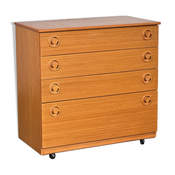 Schreiber Teak Chest of Drawers, 1970s