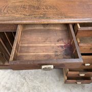 Oak shop counter from the early 20th century.