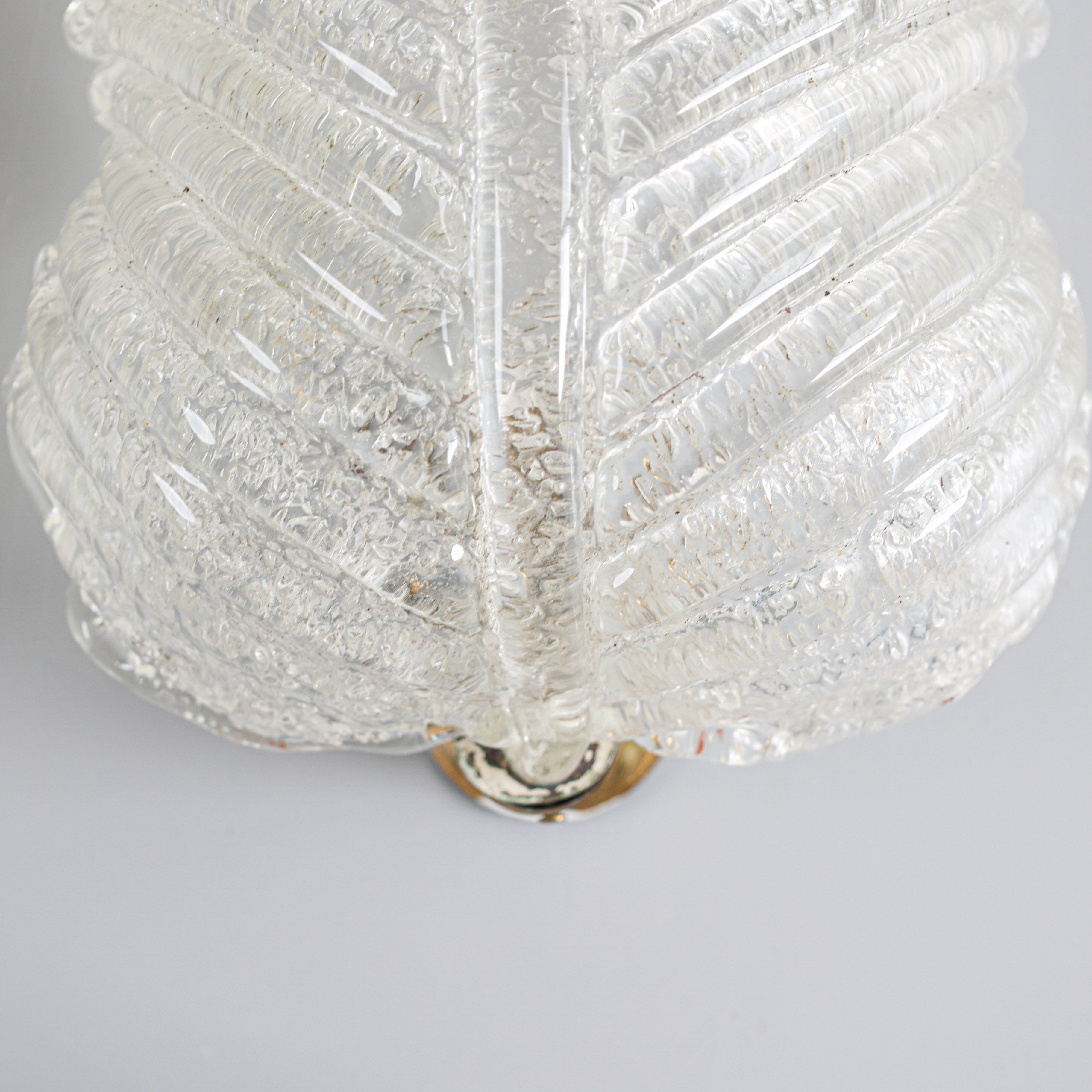 Vintage sconce by Barovier & Toso, 1940s.