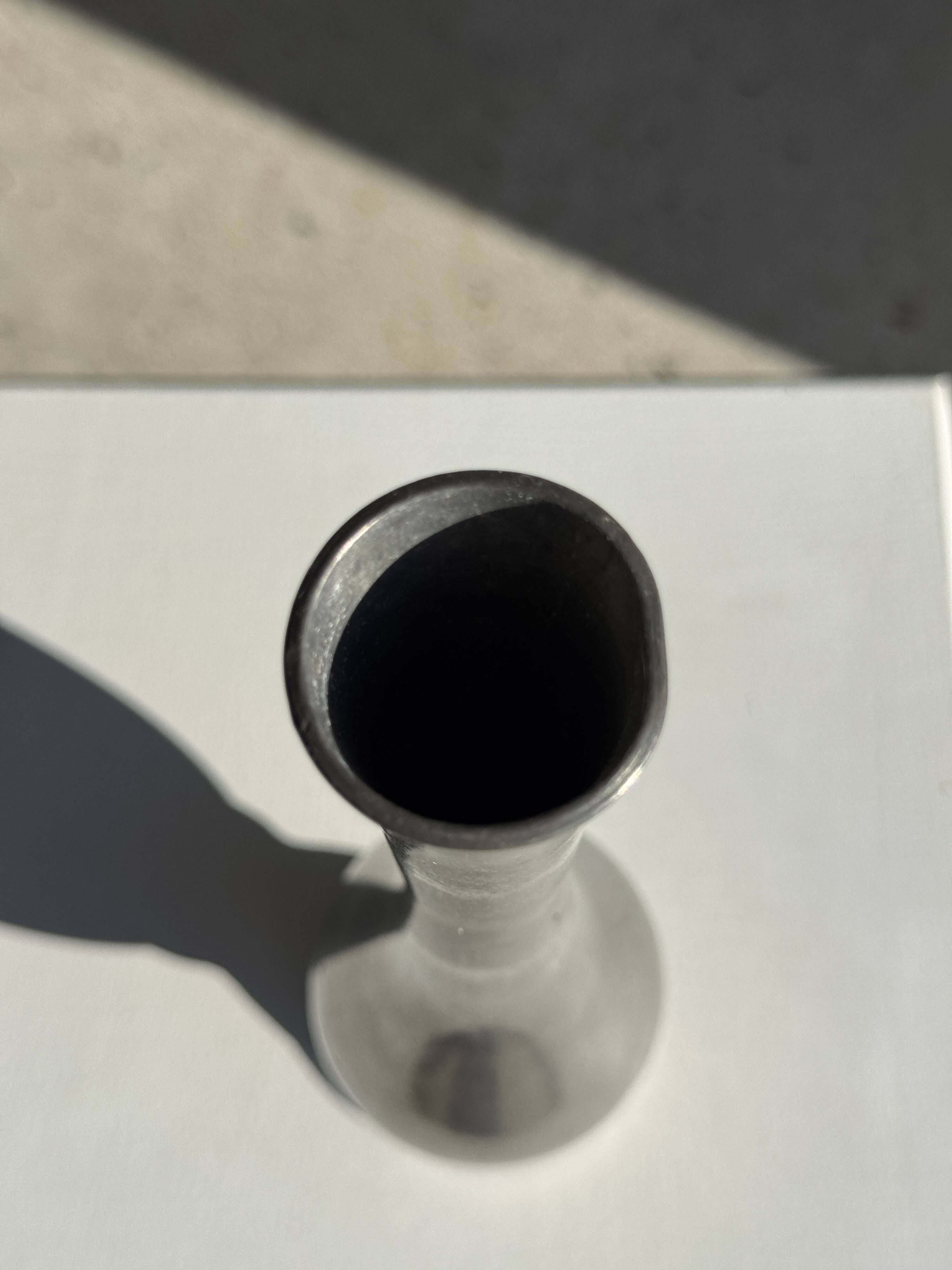 Vintage silver-plated floor vase