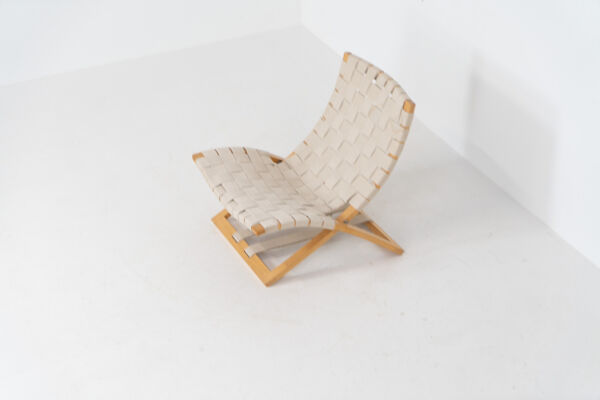 Rare chaise pliante d'Ingmar Relling pour Westnofa.
