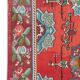 Red Floral Kilim Rug, Moldovian Handmade Wool Flatweave 287x207cm