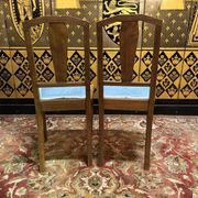 2 chaises art deco assise tissu