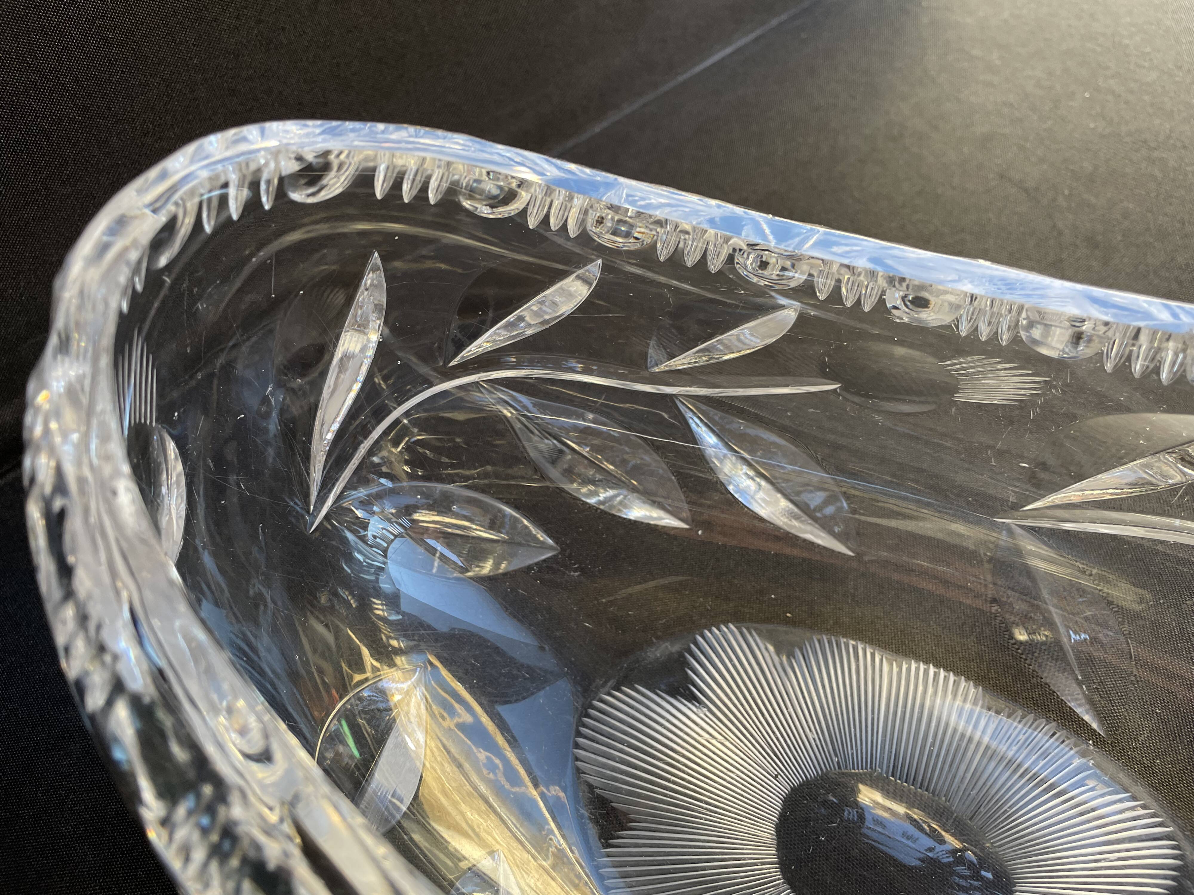 1629 Table planter - Modern mid-century - Hand-cut crystal