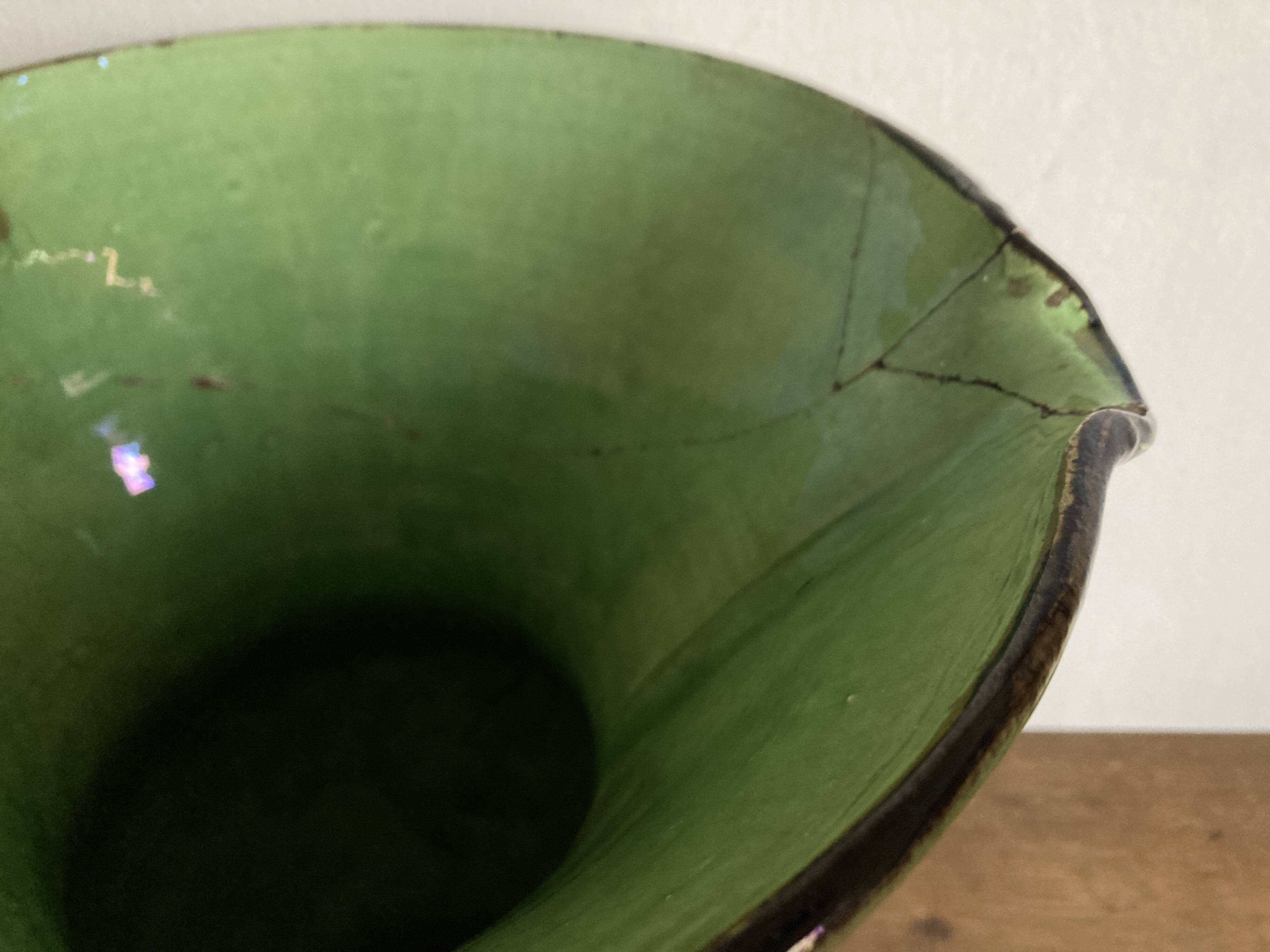 XXXXL glazed earthenware vase by Etienne Noel in Dieulefit, 1950