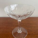 8 Coupes À Champagne En Cristal Val Saint Lambert Modèle Nestor.   Pa