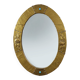 Arts & Crafts Copper Oval Mirror, France ca. 1905