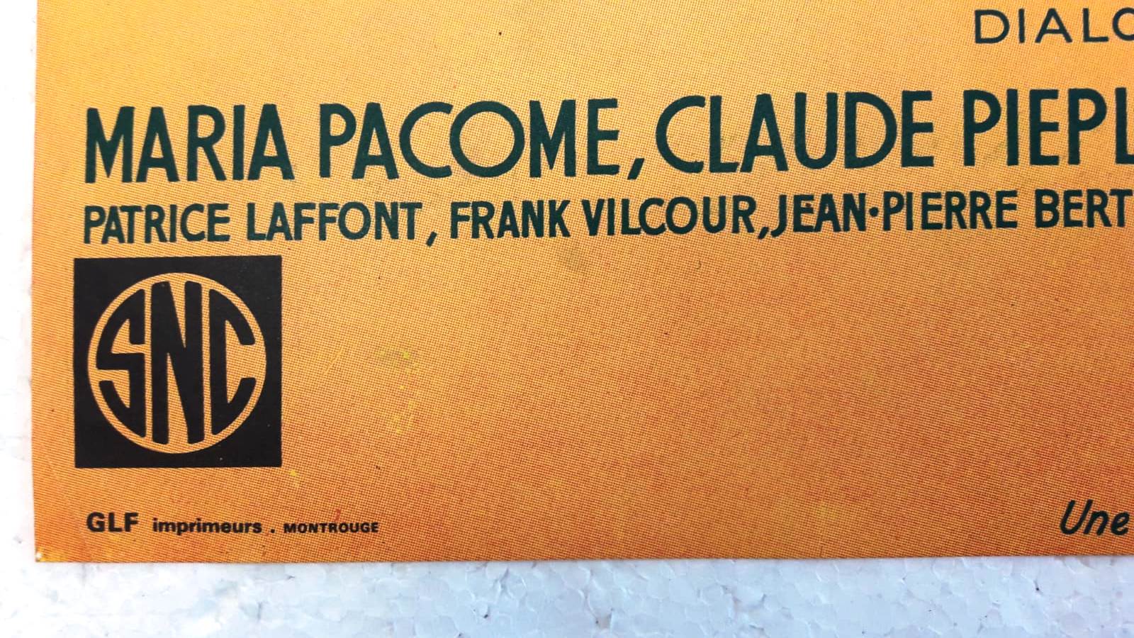 Cinema poster "Le Gendarme de Saint-Tropez" 1964 Louis De Funès, Michel Galabru.