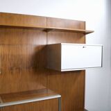 MODULAR WALL SYSTEM WITH ROSEWOOD PANELS GEORGES FRYDMAN 1970s