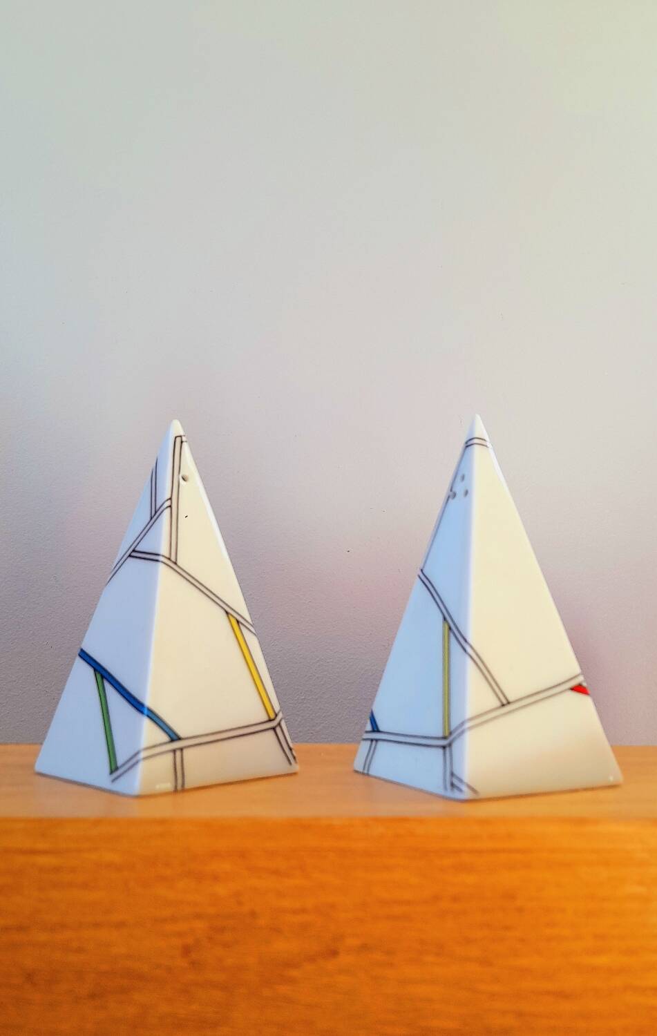 Salt and pepper shakers, Memphis 1980.