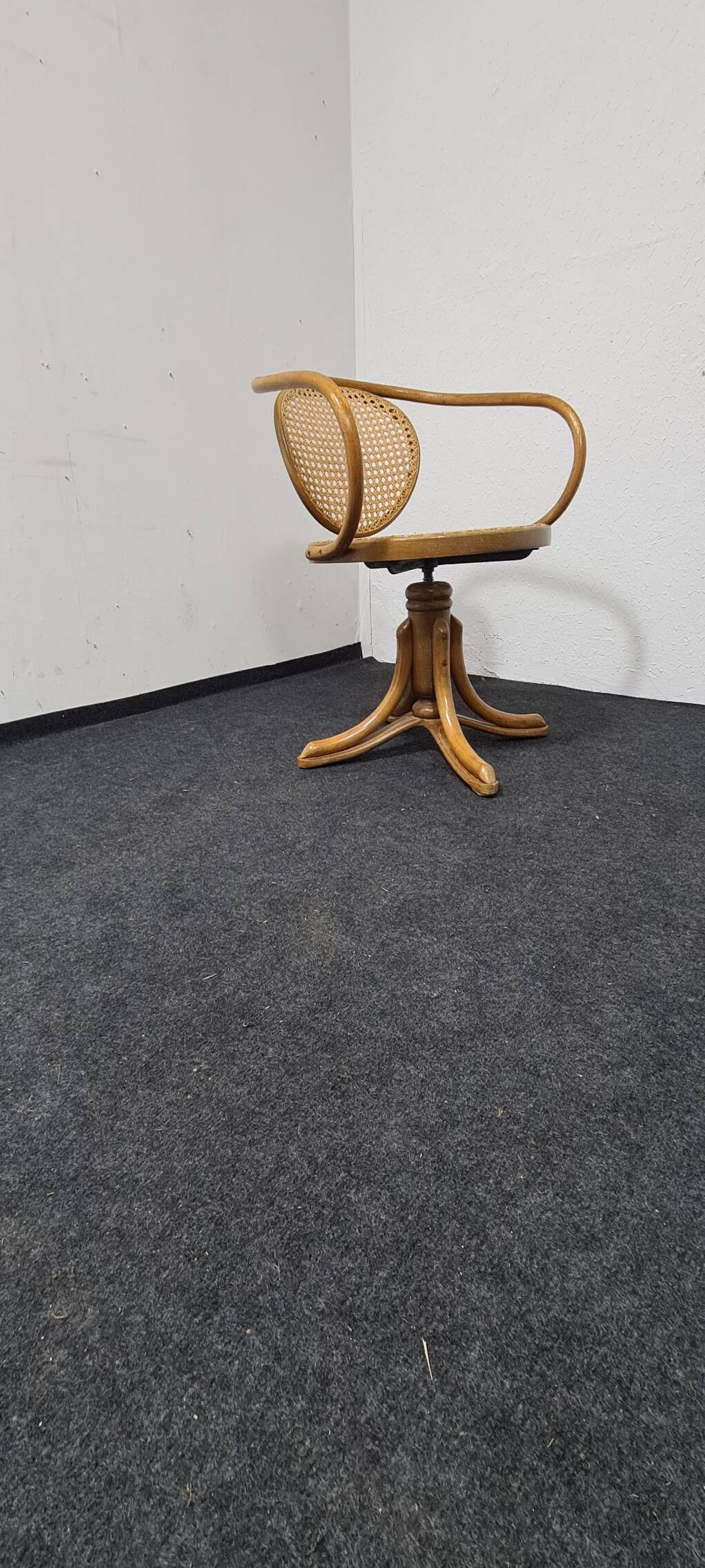 Vintage bentwood swivel chair.