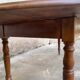 Old oval bistro table in solid wood light tint Dimensions 220 cm x 88 cm