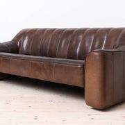 Vintage Leather Sofa, De Sede, Switzerland, Model DS 44, 1970s