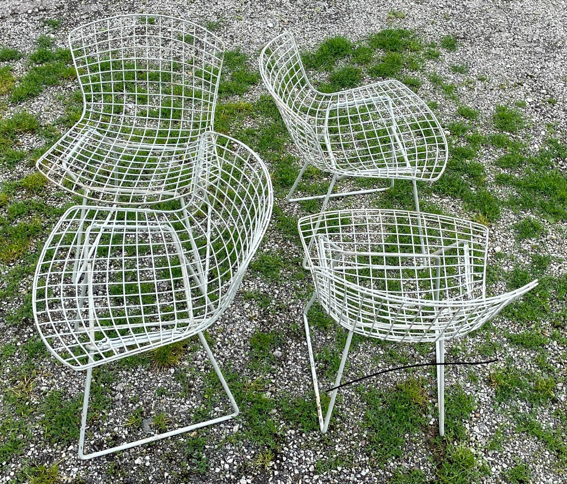 4 Bertoia chairs